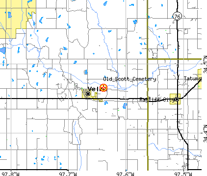 Map to Old Scott/Old Jackson cemetry