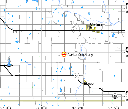 Map to Parks Cemetery